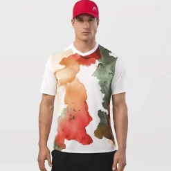 T-Shirt Head Orange mit Mesh-Récken