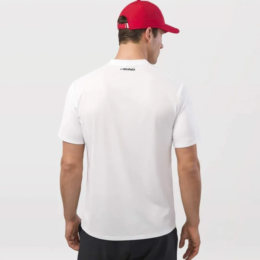 T-Shirt Head Orange mit Mesh-Récken