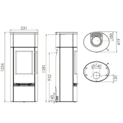 TT21RS-HST Speicher-Kaminofen