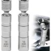 TUZHE Zündkerzenschlüssel Set 14mm & 16mm, 2 Stück, Magnetisch, Flexibel