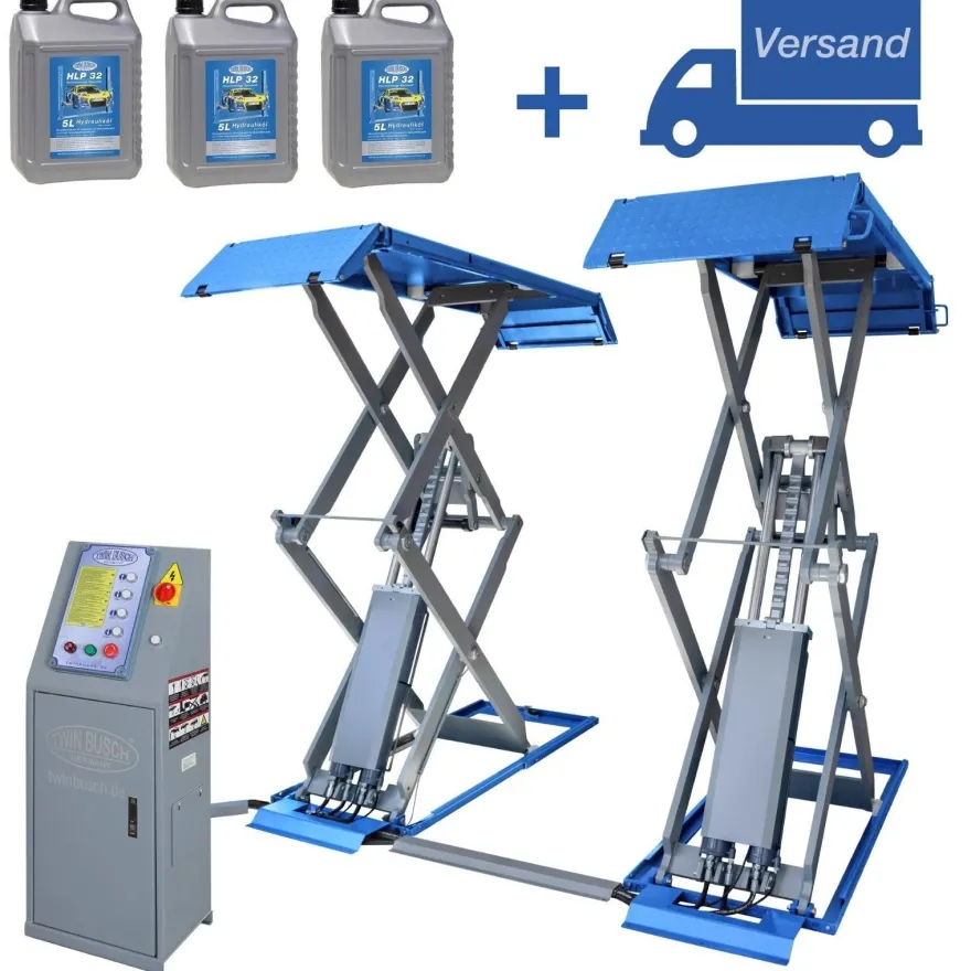Twin Busch ® Profi Scherenhebebühne 3,5 t - Hubhöhe 2000 mm - TWS35-20E
