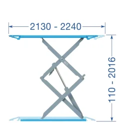 Twin Busch ® Profi Scherenhebebühne 3,5 t - Hubhöhe 2000 mm - TWS35-20E