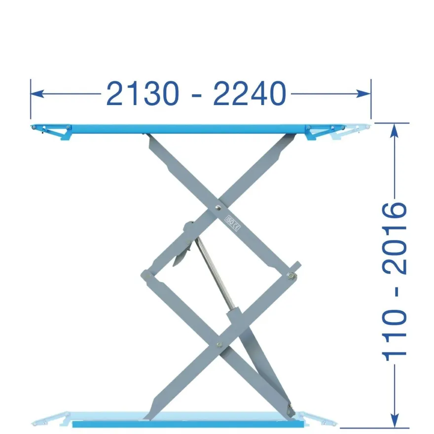 Twin Busch ® Profi Scherenhebebühne 3,5 t - Hubhöhe 2000 mm - TWS35-20E