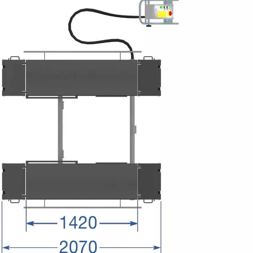 Twin Busch® Reifendienst Scherenhebebühne 3,0 t - inkl. Öl, Versand und Mobilkit (DE)
