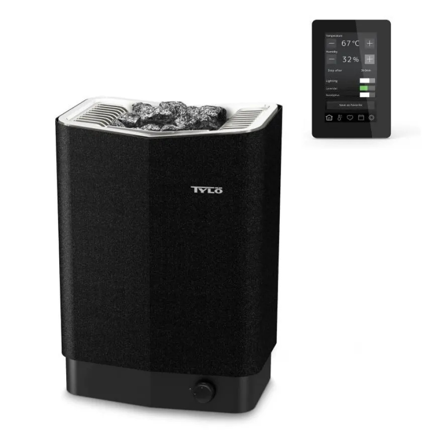 Tylö Sense Elite 10 Saunaofen 10,5 kW finnischer Saunaofen mit WLAN-Steuerung Saunas