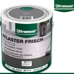 Ultrament 2,5 l Pflaster Frisch Betonlasur Betonfarbe Auffrischung 4 Farben