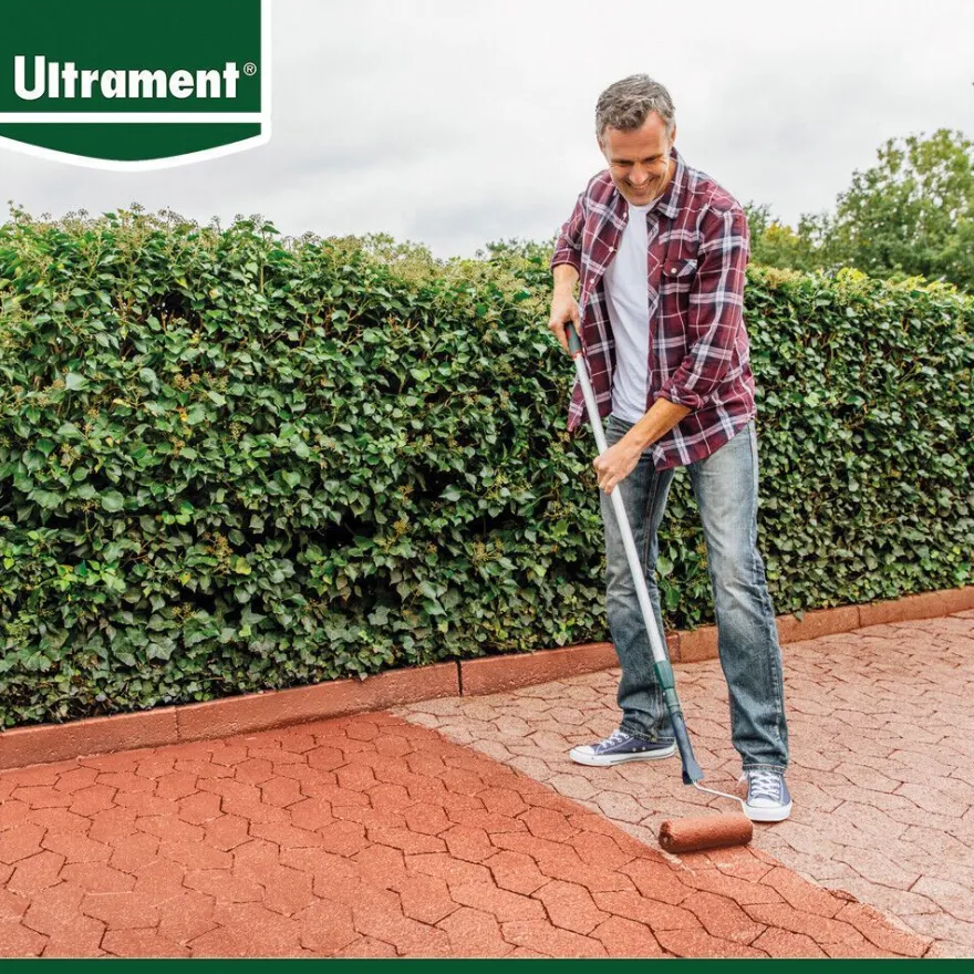 Ultrament 2 x 2,5 l Pflaster Frisch Betonlasur Betonfarbe Auffrischung Rot