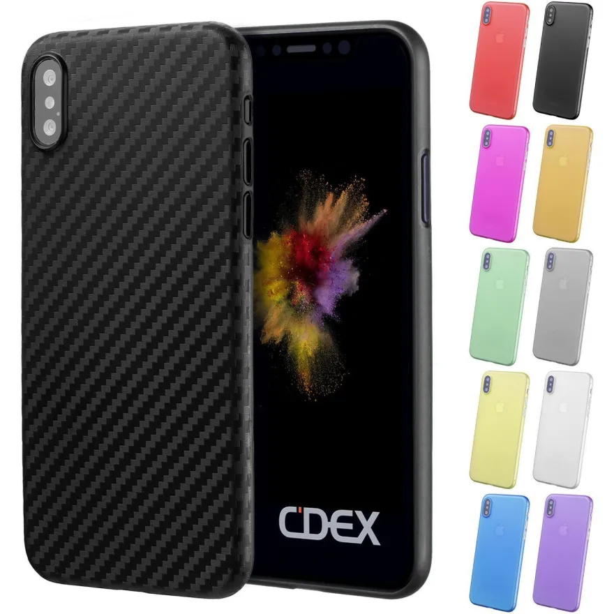 UltraSlim Case iPhone X Matt Clear Schutz Hülle Skin Cover Tasche Schale Folie