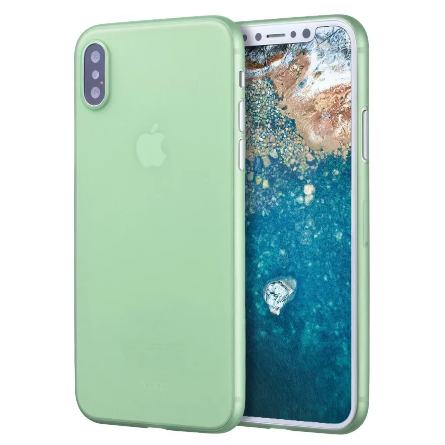 UltraSlim Case iPhone X Matt Clear Schutz Hülle Skin Cover Tasche Schale Folie