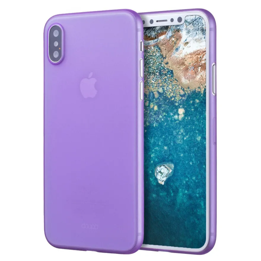 UltraSlim Case iPhone X Matt Clear Schutz Hülle Skin Cover Tasche Schale Folie