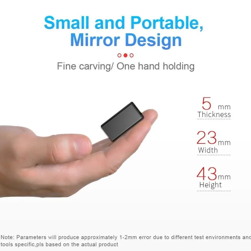 Ultra-Thin Tiny Mini Voice Recorder 4-32GB Digtal Professional Sound Activated Dictap