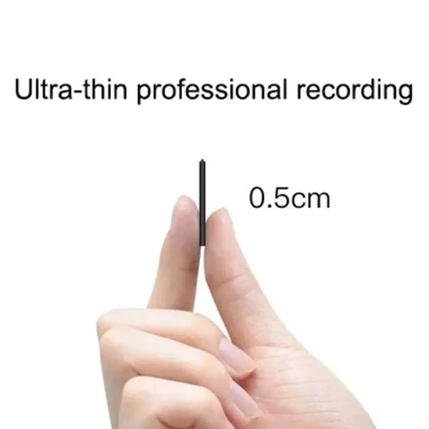 Ultra-Thin Tiny Mini Voice Recorder 4-32GB Digtal Professional Sound Activated Dictap