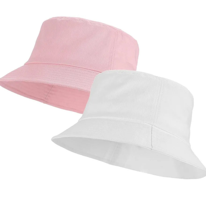 Umeepar 2er Pack Fischerhut aus 100% Baumwolle, Sommerhut Sonnenhut für Damen