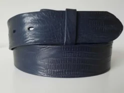 umjuBELT Gürtel Wave Lizard blau rot schwarz brau Leder 80 85 90 95 100 105 110