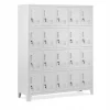 Umkleideschrank Spind Schließfachschrank Metallschrank 172x136x45 cm Grau