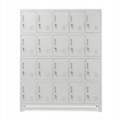 Umkleideschrank Spind Schließfachschrank Metallschrank 172x136x45 cm Grau