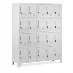 Umkleideschrank Spind Schließfachschrank Metallschrank 172x136x45 cm Grau