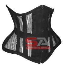 Underbust Corset black Mesh Gothic Steel Boned Victorian Waist Cincher C49MC