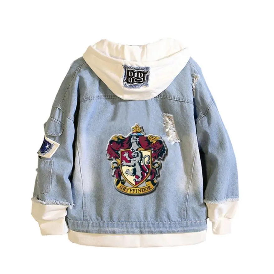 Unisex Sweatshirt Hoodie Harry Potter Kapuze Jeansjacke Hogwarts Granger Dobby Mantel