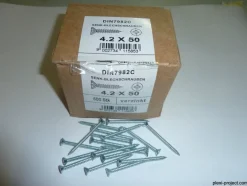 Universalblechschraube Senkblechschraube 4,2 x 50 DIN 7982 C Verzinkt 250 Stk