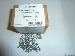 Universalblechschraube 4,8 x 16 DIN 7981 C Edelstahl 100 Stk