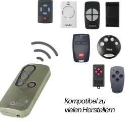 Universal Handsender 433,92-868,35 MHz Vielfrequenz EGO64