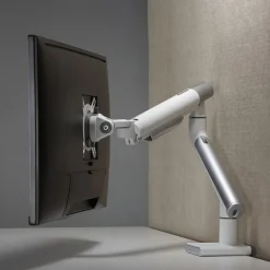 Universal Monitor Halterung Schreibtischhalterung Gasfeder Weiß 17-32