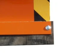 Universal Schneeschild Einachser Rasentraktor Reflektoren Orange 100 - 200 x 40