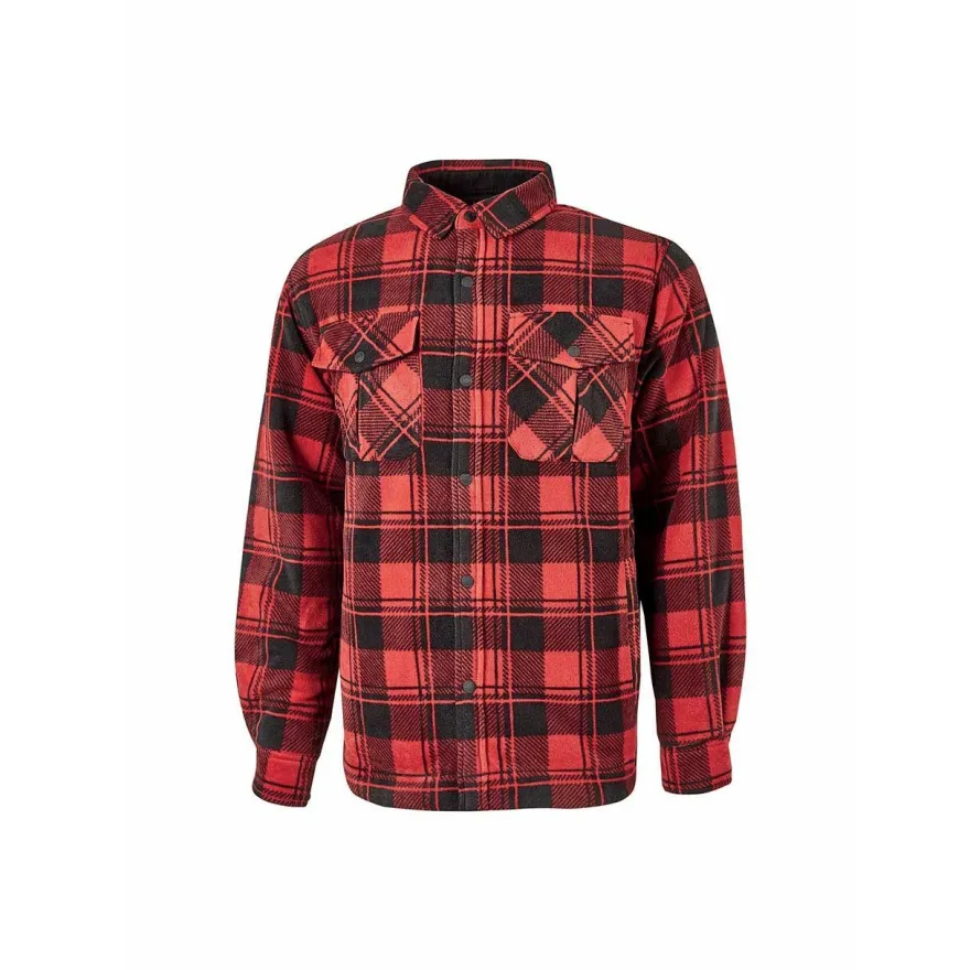 U-Power Wattierte Flanell-Hemdjacke Willow