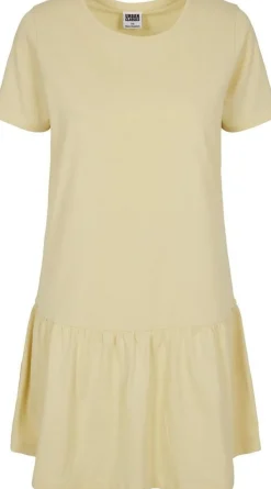 Urban Classics Damen Ladies Valance Tee Dress Softyellow