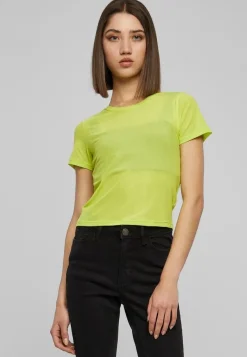 Urban Classics Damen T-Shirt Ladies Short Mesh Tee