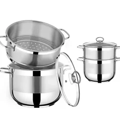 Urban Living 12 Liter Couscous-Topf Ø 28 cm Edelstahl Kochtopf 31322
