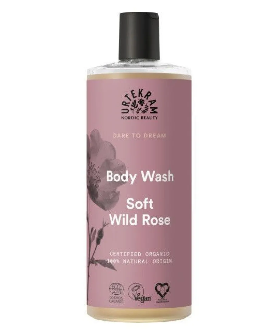 Urtekram - Soft Wild Rose Body Wash - 500 ml