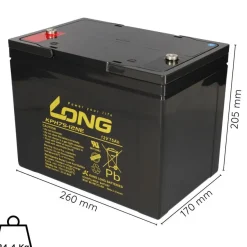 24V 75Ah Akku-Satz passend für Lecson HS-890, 898, 915, 928, 928-SL und LJ-4-K –
