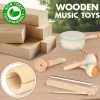 Vanplay Holz Musikinstrumente für Kinder ab 2 Jahre, Montessori Baby Schlagzeug