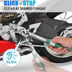 VANPO Drehmomentschlüssel 3/8 Zoll, 5-60 Nm Set für Fahrrad/Motorrad