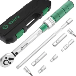 VANPO Drehmomentschlüssel 3/8 Zoll, 5-60 Nm Set für Fahrrad/Motorrad