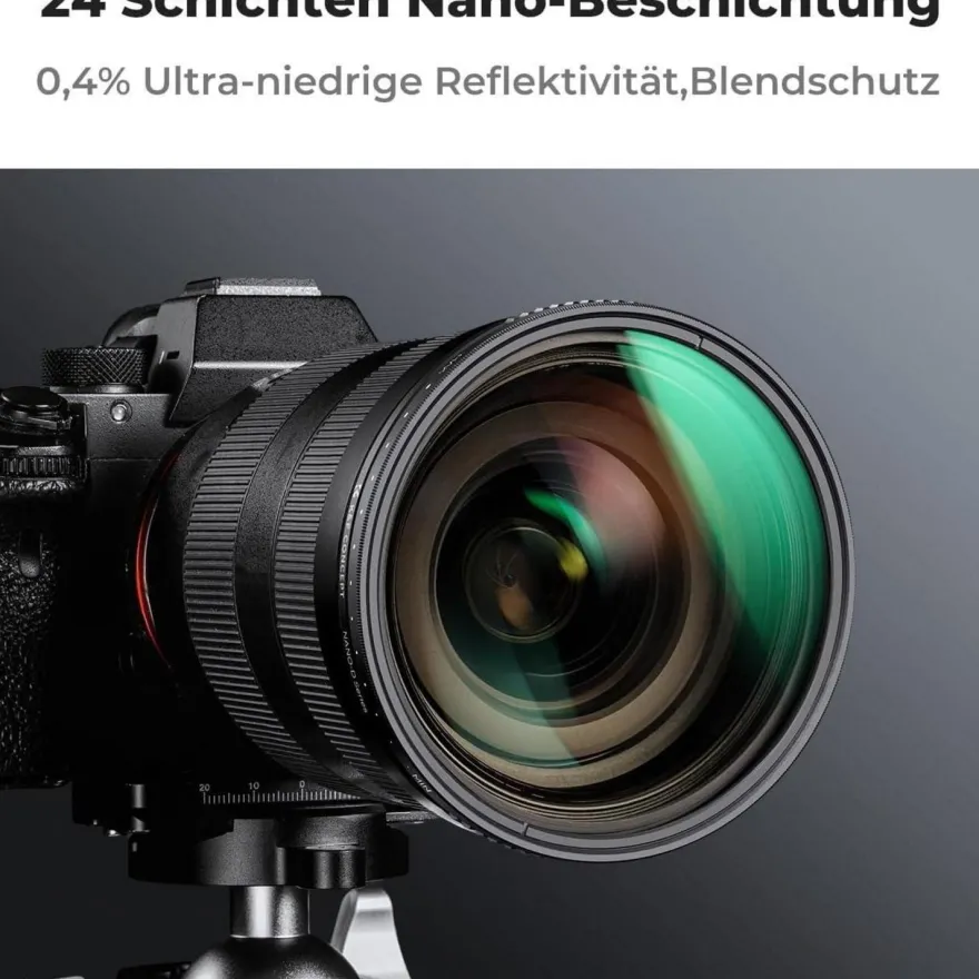 Variabler ND Filter ND3-ND1000 Graufilter 55mm 1.5-10 Blendenstufen