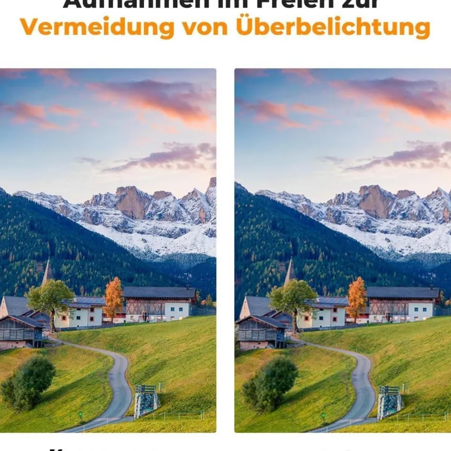 Variabler ND Filter ND3-ND1000 Graufilter 55mm 1.5-10 Blendenstufen