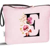 Vavabox Personalisierte A-Z Kosmetiktasche mit initialem Aufdruck - Perfektes