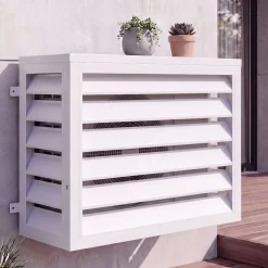 Verkleidung für Klimaanlage/Wärmetauscher HWC-O43, Abdeckung, Metall 73x97x38cm