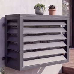 Verkleidung für Klimaanlage/Wärmetauscher HWC-O43, Abdeckung, Metall 73x97x38cm