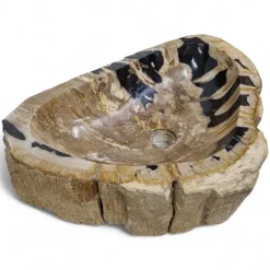 Versteinertes Holz Waschbecken XXL #49 Versteinertem Fossiles Naturstein