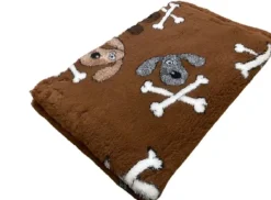 Vet Bed Hundedecke Hundebett Schlafplatz 100 x 75 cm braun 3farbig