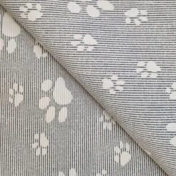 Vet Bed Hundedecke Hundebett Hunde Schlafplatz 150 x 100 cm anthrazit graue Pfoten