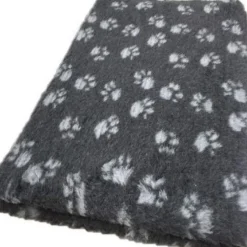 Vet Bed Hundedecke Hundebett Hunde Schlafplatz 150 x 100 cm anthrazit graue Pfoten