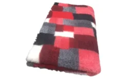 Vet Bed Hundedecke Hundebett Schlafplatz 150 x 100 cm Patchwork rot