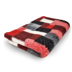Vet Bed Hundedecke Hundebett Schlafplatz 150 x 100 cm Patchwork rot