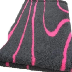 Vet Bed Hundedecke Hundebett Schlafplatz 150 x 100 cm anthrazit fuchsie