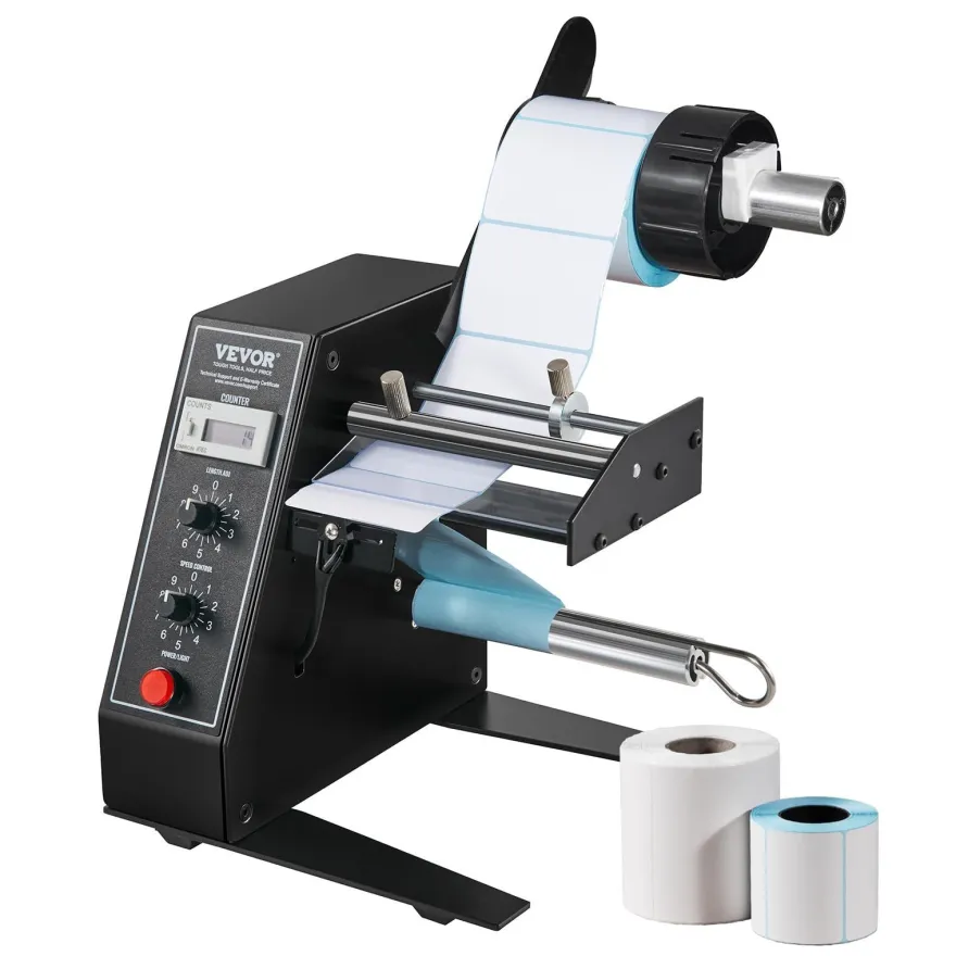 VEVOR Automatischer Etikettenspender 15-125mm einstellbare Geschwindigkeit